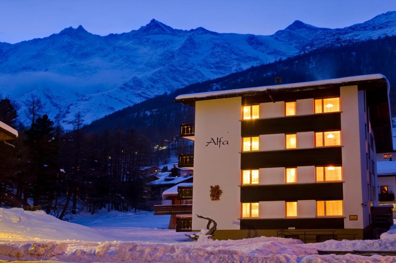 Apartmán Haus Alfa Saas Fee Exteriér fotografie