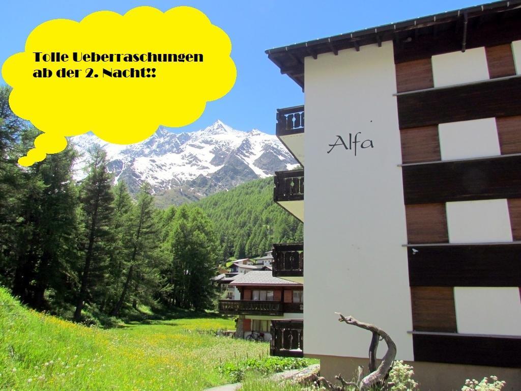 Apartmán Haus Alfa Saas Fee Exteriér fotografie
