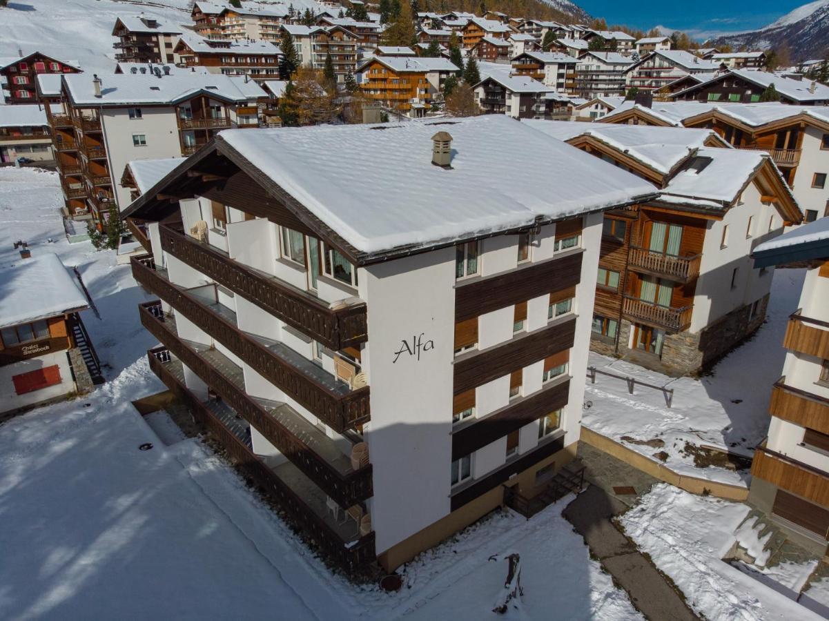 Apartmán Haus Alfa Saas Fee Exteriér fotografie